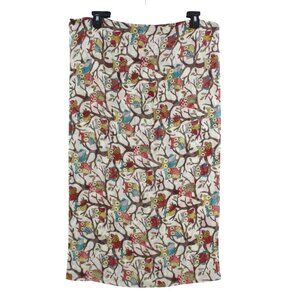 Vivian & Vincent Colorful Owl Pattern Infinity Scarf 35x20 Inches 100% Viscose S